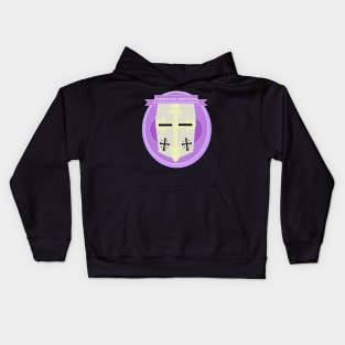 Knight Templar Purple Kids Hoodie